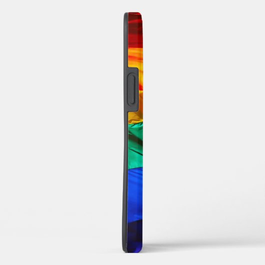 SlipperyJoe's artistic Wave Gay Pride Flag gifts L Case-Mate iPhoneケース (裏面 / 右)
