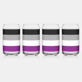 SlipperyJoe's asexual pride flag emphasizing inclu ガラス缶 (裏面)