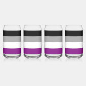 SlipperyJoe's asexual pride flag emphasizing inclu ガラス缶 (左)