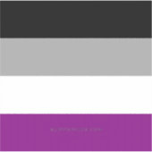 SlipperyJoe's asexual pride flag emphasizing inclu シール (正面)