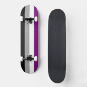 SlipperyJoe's asexual pride flag emphasizing inclu スケートボード (正面)