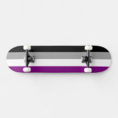 SlipperyJoe's asexual pride flag emphasizing inclu スケートボード (横)