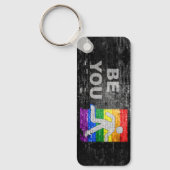 SlipperyJoe's Be You black brick wall figu キーホルダー (正面)