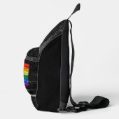 SlipperyJoe's Be You black brick wall figu スリングバッグ (右)
