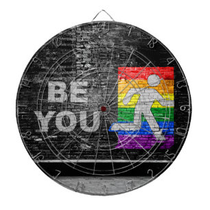 SlipperyJoe's Be You black brick wall figu ダーツボード