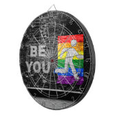 SlipperyJoe's Be You black brick wall figu ダーツボード (正面右)