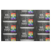 SlipperyJoe's Be You black brick wall figu ファブリック (ファットクウォーター)