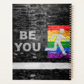 SlipperyJoe's Be You black brick wall figu プランナー手帳 (裏面)