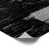 SlipperyJoe's Be You black brick wall figu ポスター (角)