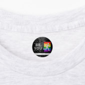SlipperyJoe's Be You black brick wall figu ラベル (貼付)