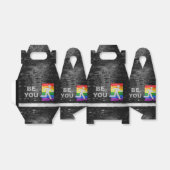 SlipperyJoe's Be You brick wall stick figure rainb フェイバーボックス (折り畳みなし)