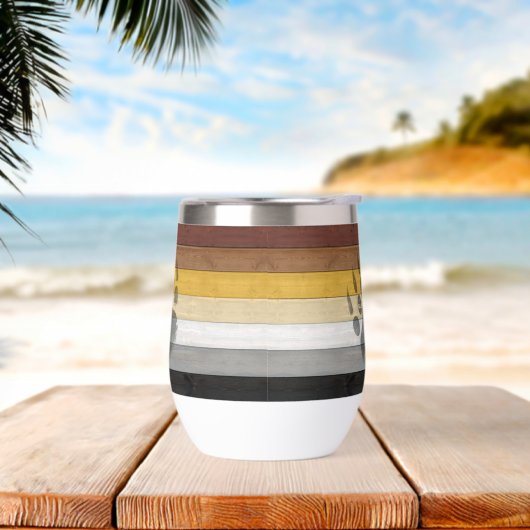 SlipperyJoe's Bearプライドフラグ木製フロアテクスチャ (ビーチ)