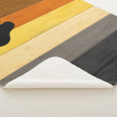 SlipperyJoe's Bearプライドフラグ木製フロアテクスチャ シェルパブランケット (3/4)