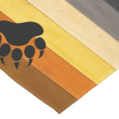 SlipperyJoe's Bearプライドフラグ木製フロアテクスチャ ショートテーブルランナー (コーナー)