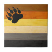 SlipperyJoe's Bearプライドフラグ木製フロアテクスチャ タイル (正面)