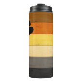 SlipperyJoe's Bearプライドフラグ木製フロアテクスチャ タンブラー (正面)