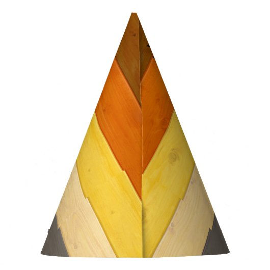 SlipperyJoe's Bearプライドフラグ木製フロアテクスチャ パーティーハット (裏面)