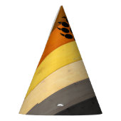 SlipperyJoe's Bearプライドフラグ木製フロアテクスチャ パーティーハット (左)