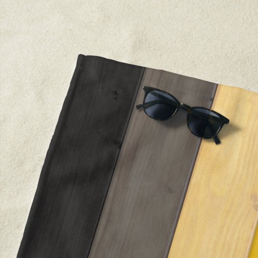 SlipperyJoe's Bearプライドフラグ木製フロアテクスチャ ビーチタオル (インサイチュ)