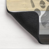 SlipperyJoe's Bearプライドフラグ木製フロアテクスチャ マウスパッド (コーナー)