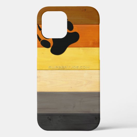 SlipperyJoe's Bearプライドフラグ木製フロアテクスチャ Case-Mate iPhoneケース (裏面)