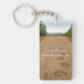 SlipperyJoe's bears will kill you paw prints press キーホルダー (正面)