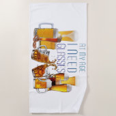 SlipperyJoe's beer glasses pilsner glasses steins  ビーチタオル (正面)