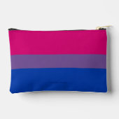 SlipperyJoe's Bisexualプライドフラグlavender-pink bl アクセサリーポーチ (裏面)
