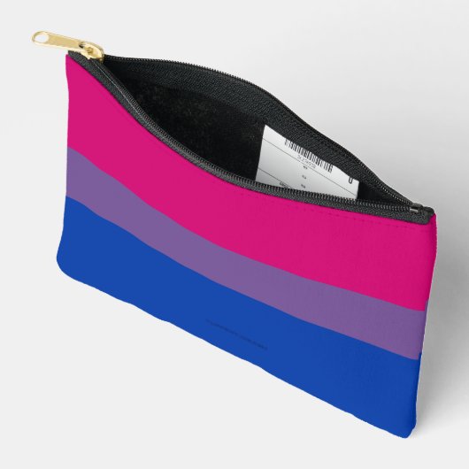 SlipperyJoe's Bisexualプライドフラグlavender-pink bl アクセサリーポーチ (見開き)