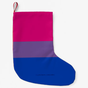 SlipperyJoe's Bisexualプライドフラグlavender-pink bl スモールクリスマスストッキング