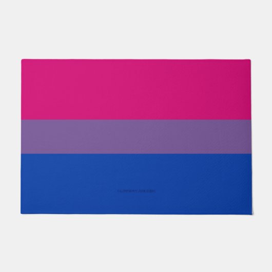 SlipperyJoe's Bisexualプライドフラグlavender-pink bl ドアマット (正面)