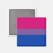 SlipperyJoe's Bisexualプライドフラグlavender-pink bl マグネット (正面/裏面)
