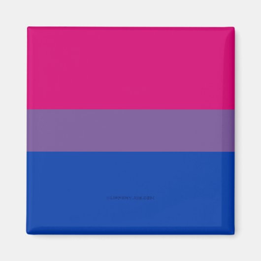 SlipperyJoe's Bisexualプライドフラグlavender-pink bl マグネット (正面)
