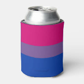 SlipperyJoe's Bisexualプライドフラグlavender-pink bl 缶クーラー (缶正面)