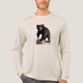 SlipperyJoe's black bear thick dark fur majestic r トライブレンドＴシャツ (正面)