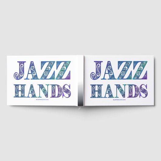 SlipperyJoe's Broadway ミュージカル Jazz Hands クィア ゲストブック (全面)
