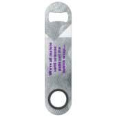 SlipperyJoe's Bubble Wrapポップおもしろいことわざ スピード栓抜き (裏面)