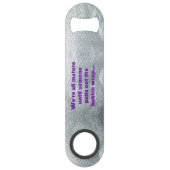 SlipperyJoe's Bubble Wrapポップおもしろいことわざ スピード栓抜き (正面)