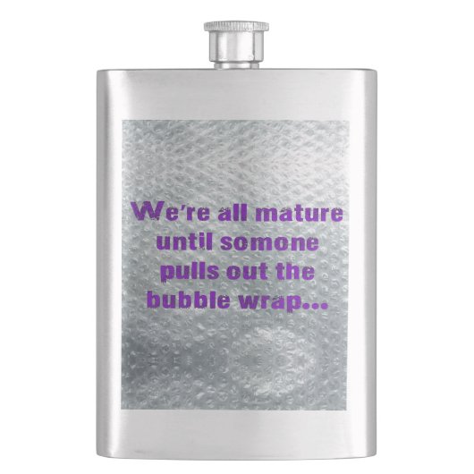 SlipperyJoe's Bubble Wrapポップおもしろいことわざ フラスク (正面)