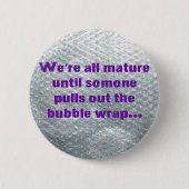 SlipperyJoe's Bubble Wrapポップおもしろいことわざ 缶バッジ (正面)