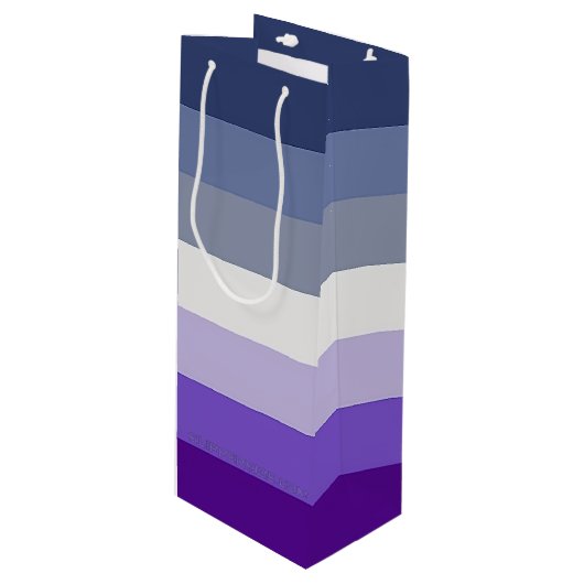 SlipperyJoe's Butch LesbianプライドフラグゲイギフトL ワインギフトバッグ (正面アングル)