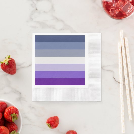 SlipperyJoe's Butch Lesbian Pride Flagは、〜を表す 縁ありカクテルナプキン (インサイチュ)