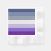 SlipperyJoe's Butch Lesbian Pride Flagは、〜を表す 縁ありカクテルナプキン (正面)
