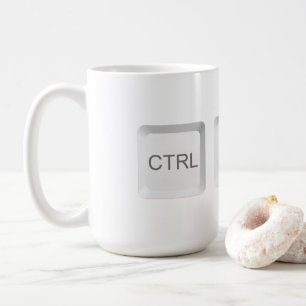SlipperyJoe's CTRL ALT DELコンピュータキーボードボタン コーヒーマグカップ