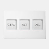 SlipperyJoe's CTRL ALT DELコンピュータキーボードボタン ドアマット (正面)