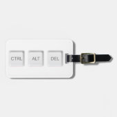 SlipperyJoe's CTRL ALT DELコンピュータキーボードボタン ラゲッジタグ (正面横)