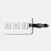 SlipperyJoe's CTRL ALT DELコンピュータキーボードボタン ラゲッジタグ (裏面横)