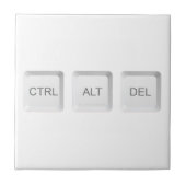 SlipperyJoe's CTRL ALT DEL コンピューターキーボードボタン タイル (正面)