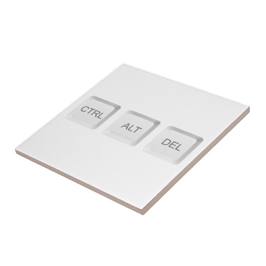 SlipperyJoe's CTRL ALT DEL コンピューターキーボードボタン タイル (側面)