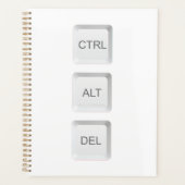 SlipperyJoe's CTRL ALT DEL コンピューターキーボードボタン プランナー手帳 (正面)